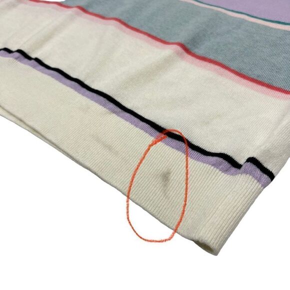 Splendid* NWT XSmall Women’s Shore Striped Ribbed Pullover Sweater multicolored - Picture 13 of 13